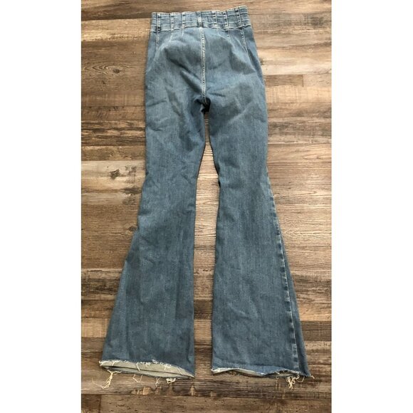 Free People Jayde High Rise Flare Jeans Women 27 Boho Retro 27x31 - Picture 2 of 6